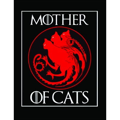 Placa Decorativa     mother of cats